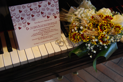 foto del matrimonio al ristorante